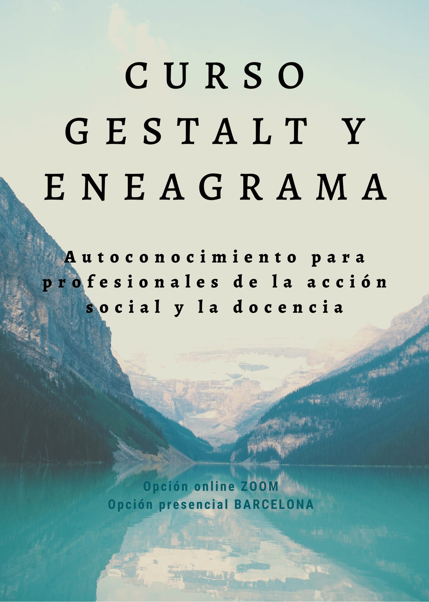 Cartel Curso Gestalt y Eneagrama la gestalt y el eneagrama